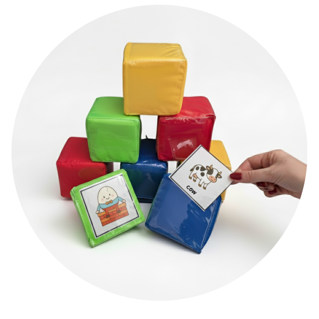 dice flashcards for education, fun and learning while playing