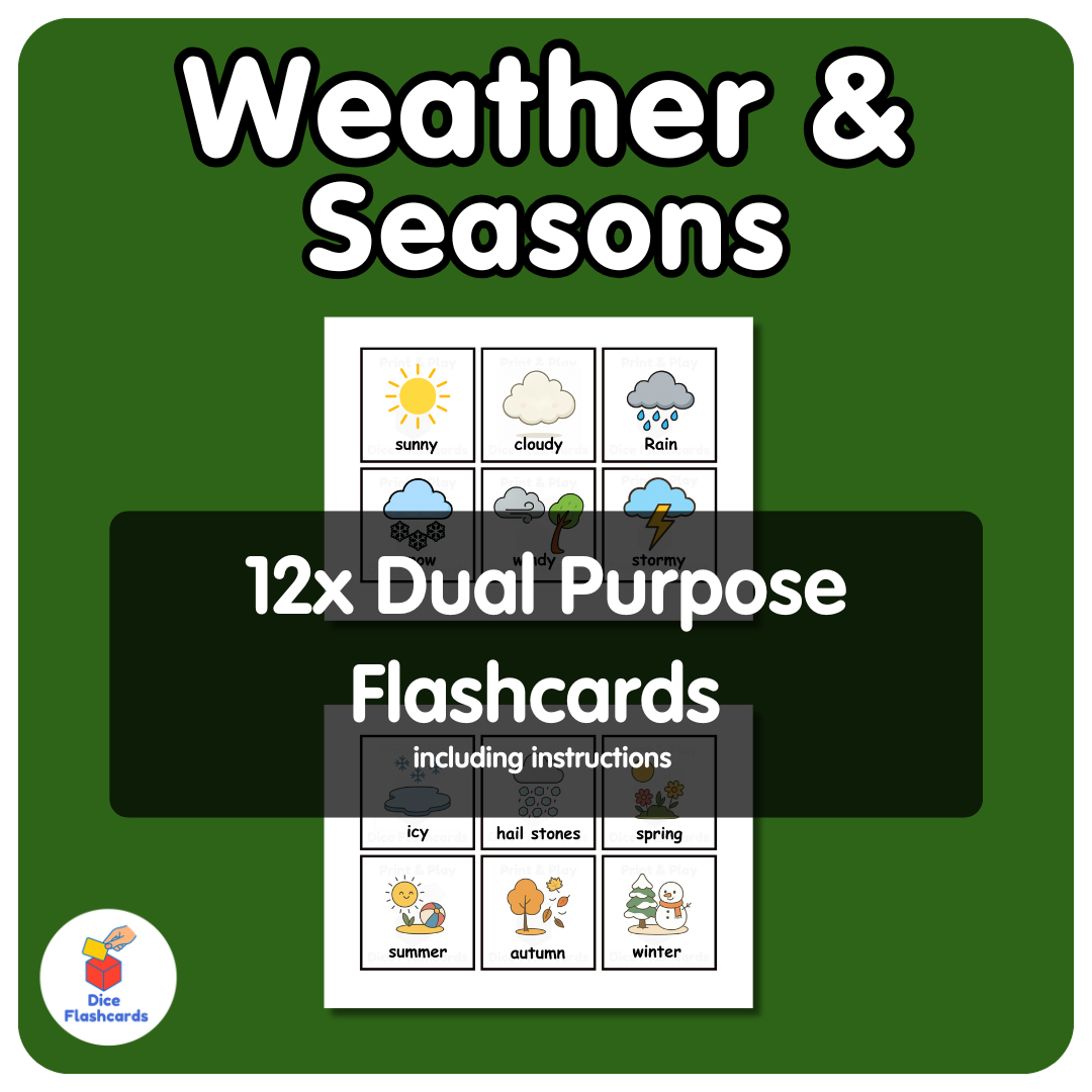 'weather & seasons' (12x flashcards) 'weather & seasons' (12x flashcards)